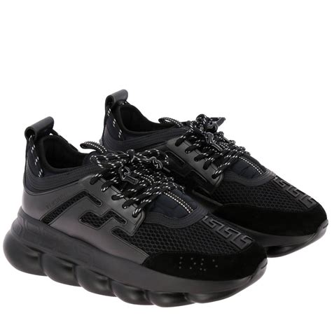 versace sneakers men black|Versace shoes men sneakers discount.